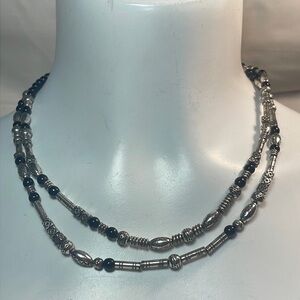 Brighton Silver Beaded Necklace